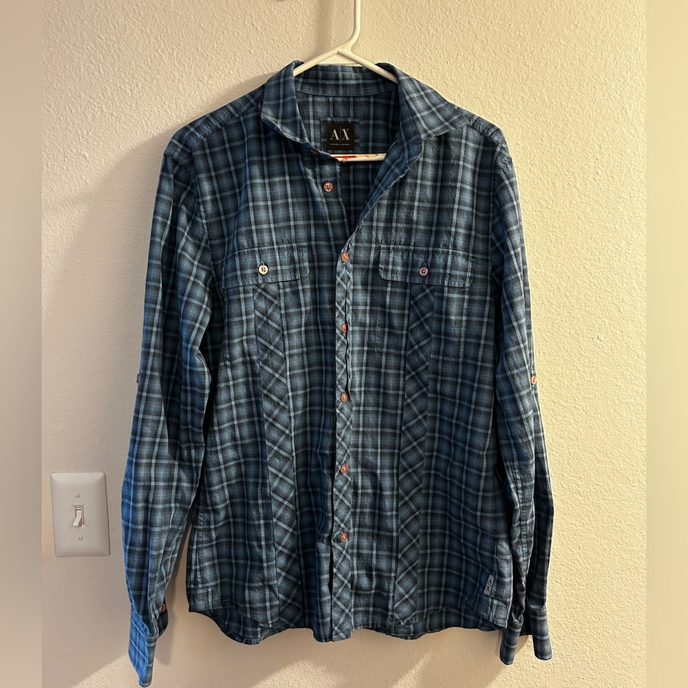 Armani Exchange Men’s Flannel